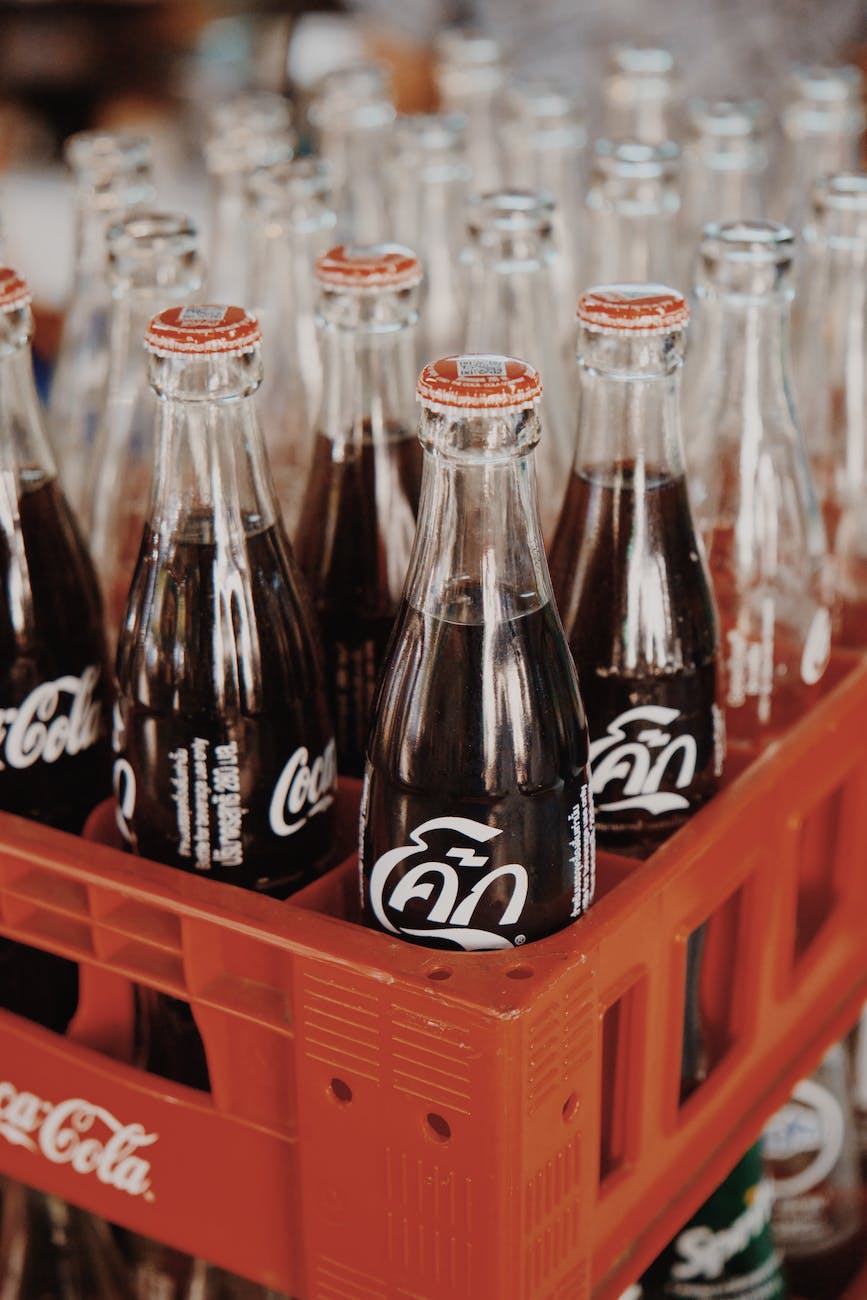 glass bottle of coca cola